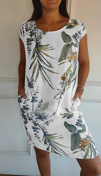 SOLIS | Robe Élegante Confortable à Col Rond