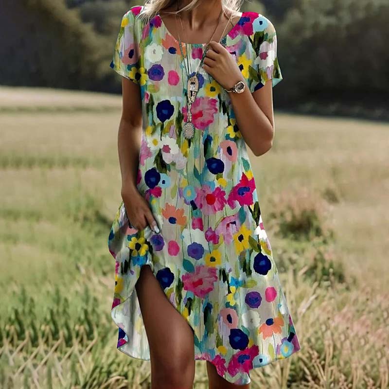 MIVA | Élégante Robe Fleurie à Imprimé Floral
