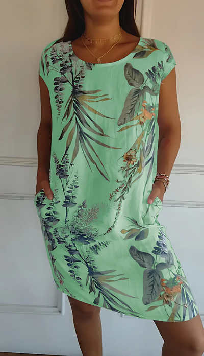 SOLIS | Robe Élegante Confortable à Col Rond