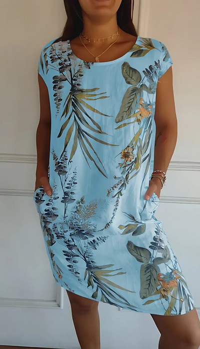 SOLIS | Robe Élegante Confortable à Col Rond