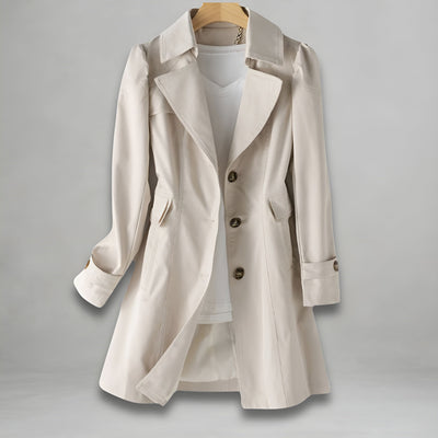 ElVA | Water-Repellent Trench Coat