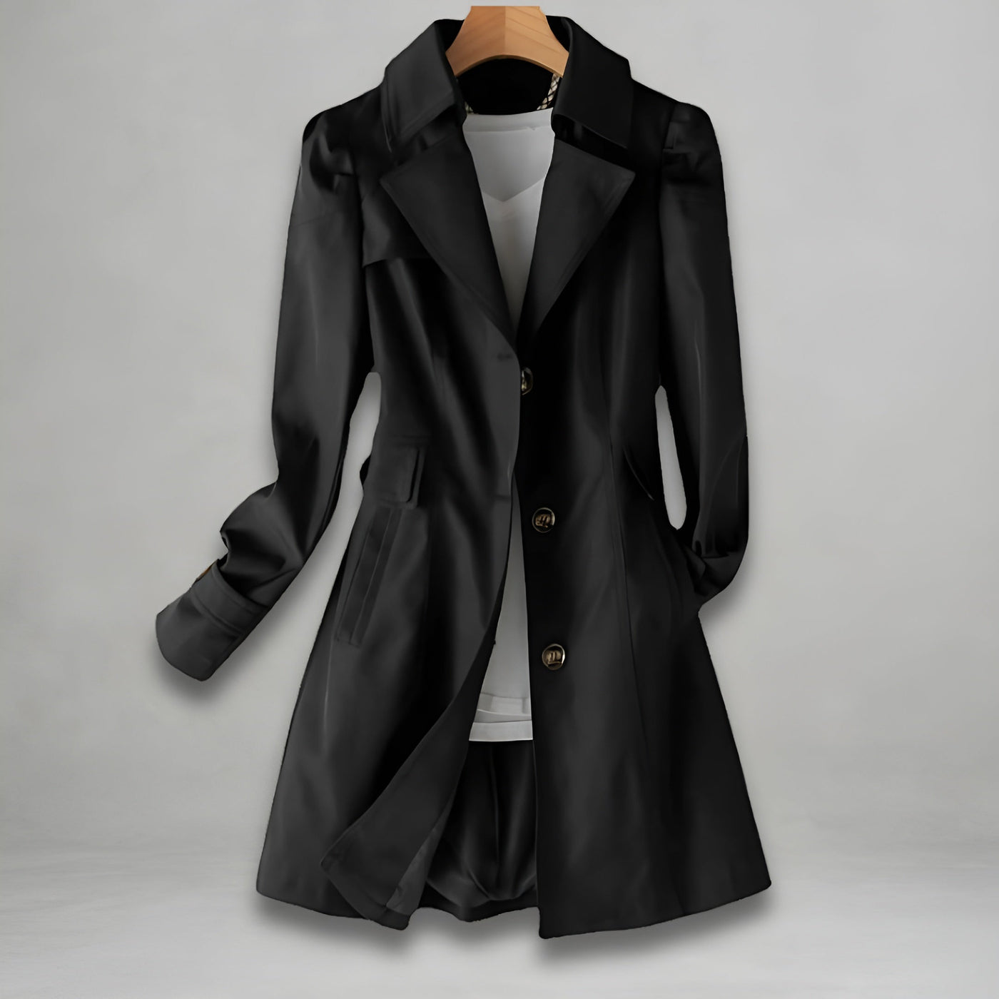 ElVA | Water-Repellent Trench Coat