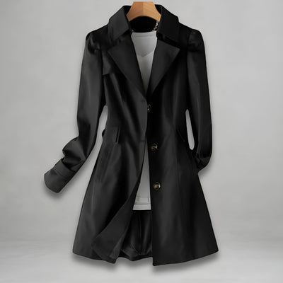 ElVA | Water-Repellent Trench Coat